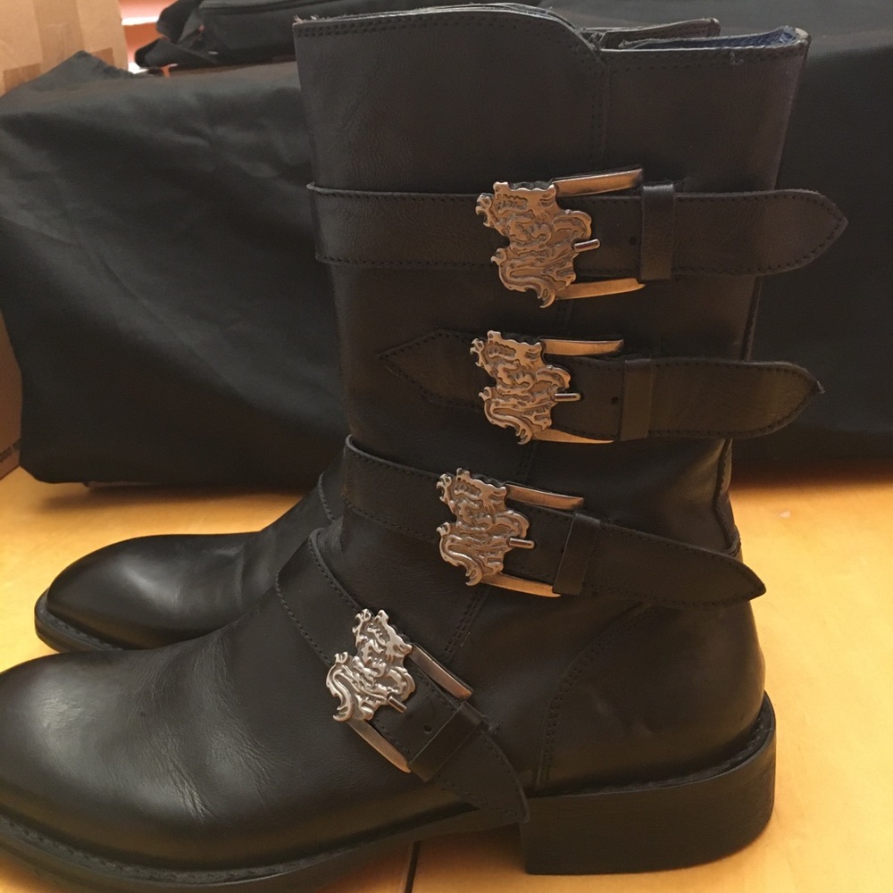 Mark Nason “Rock Lives” Boots (Black, US 9.5)